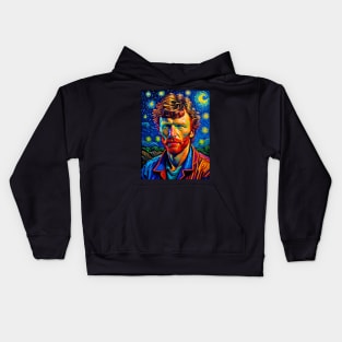 Steve Winwood at starry night Kids Hoodie